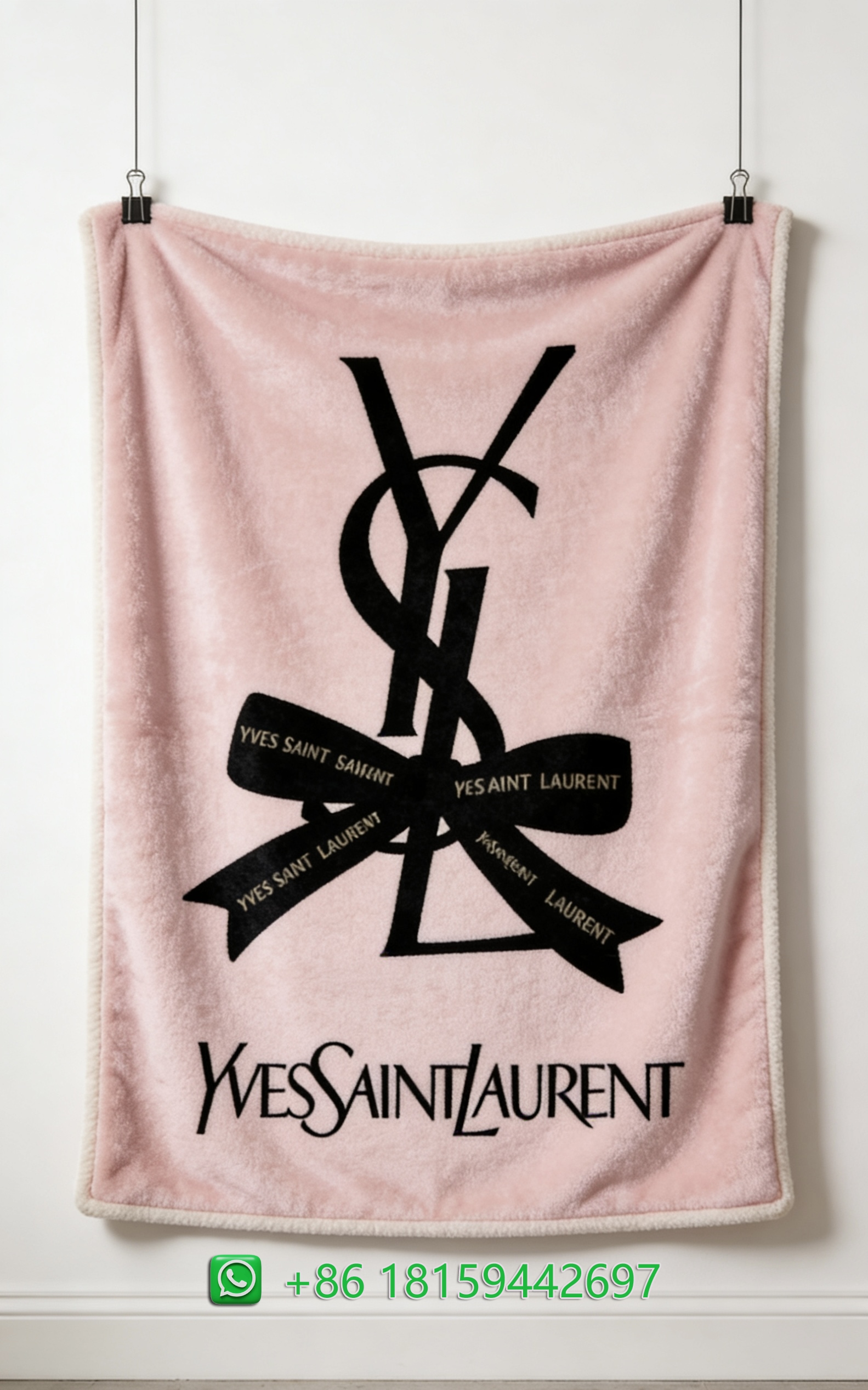 Yves Saint Laurent Throw Blankets
